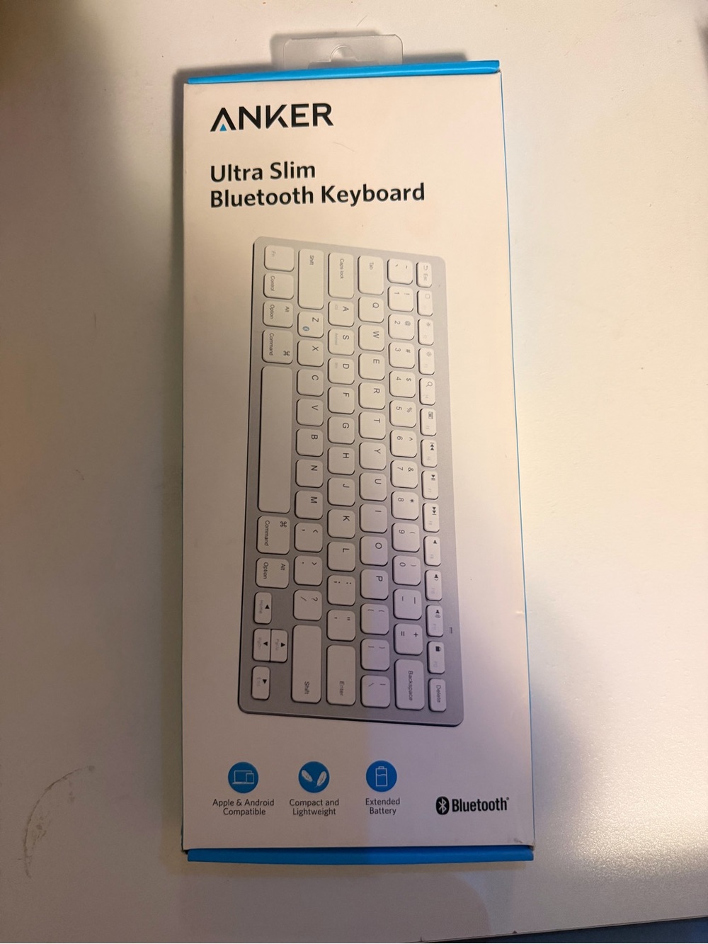 Anker Ultra Slim Bluetooth Keyboard - White